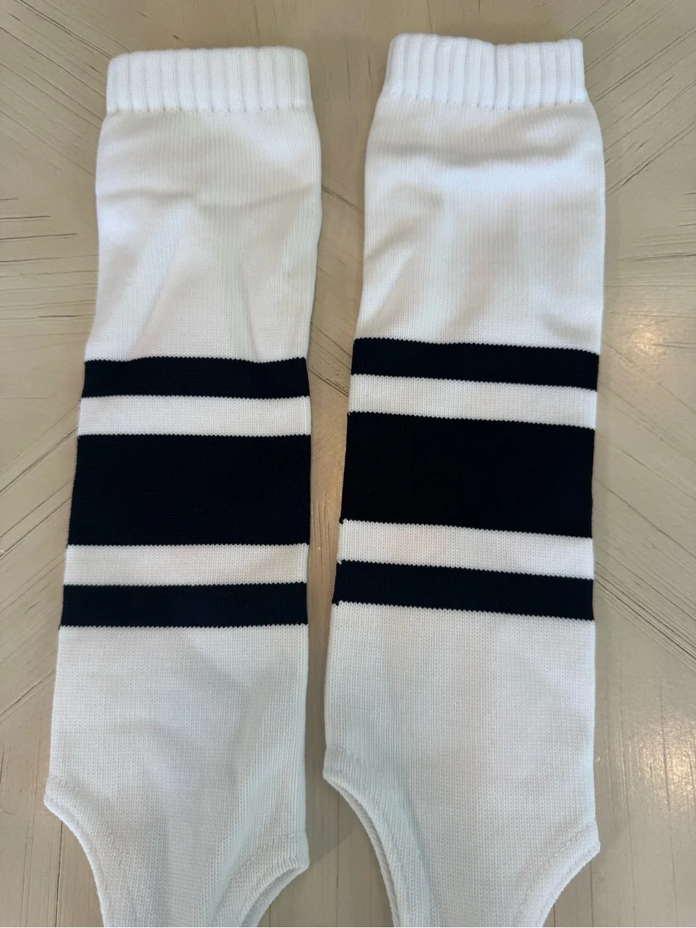 EvoShield Baseball Softball Stirrups White Black Three Stripe Adult New